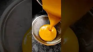 Mango pudding with custard powder.. no egg.. no oven.. didn't set properly but taste was good