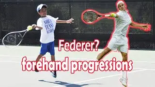 Federer ATP forehand 9 year progression