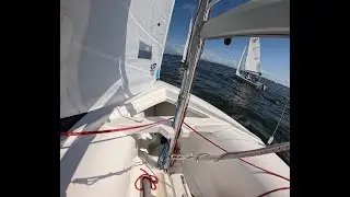 (Full Race 4K) Ransom Everglades High School 420 Sailing Regatta: JV CREW 1 Feb 25