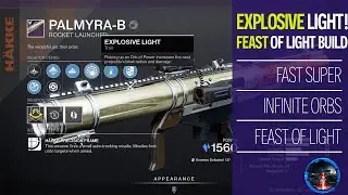Explosive light fast and insane super regen! Palmyra B Stasis boost. Destiny 2 build
