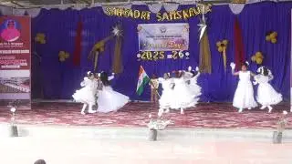 1ST STANDARD GIRLS MADE IN INDIA DANCE SAHYADRI SAMSKRUTHI 2025-26 #dance #dancevideo #viral #india