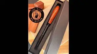 Ouvre-lettres en Bois de Padouk Lame Gun Metal