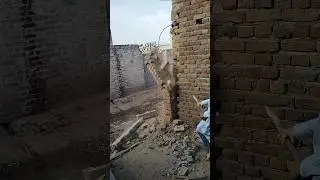 Wall Collapse with Single Click #shorts #youtubeshorts #wall #collapse