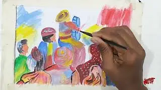 Holi special painting | Watercolor painting | Tutorial for beginners