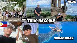 My First Time in Cebu! | (Whale Shark Swimming Oslob, Canyoneering Kawasan Falls, etc.) Vlog