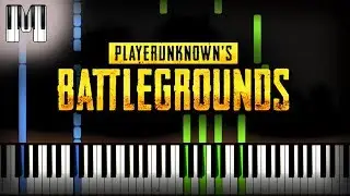 🍳 PUBG - PlayerUnknown's Battlegrounds Intro Theme Song Piano Tutorial (Sheet Music + midi cover)