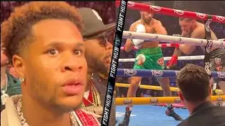 Devin Haney SHOCKED after Edgar Berlanga BRUTAL KO vs Sheeraz!