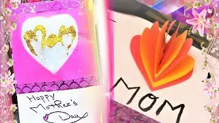 Diy mother's day greeting cards | Handmade mother's day pop-up card |Easy and beautiful card