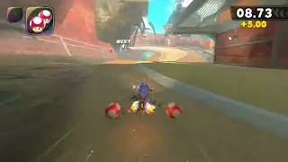 Dash dash dash through falling chocolate