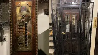 Beautiful Antique 1930s Elevator @ Apartment Building in Jer&oacute;nimos - Madrid, Spain