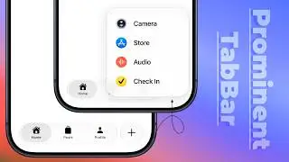 Prominent Action Custom Tab Bar | SwiftUI | iOS 27 | Xcode 27