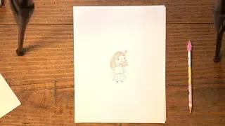 Step-by-Step Tutorial: Drawing a Happy Cute Girl | Pencil Drawing Guide
