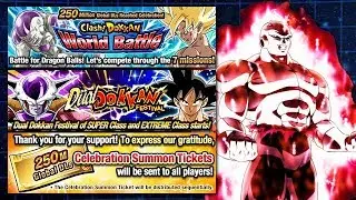 THE 250 MILLION DOWNLOAD CELEBRATION IS HERE! WE GET TICKETS TONIGHT! (DBZ: Dokkan Battle)
