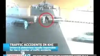 karachi  accident cctv video