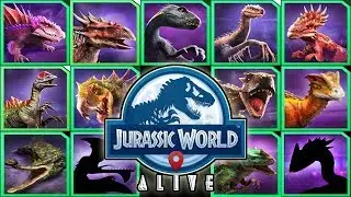 ALL UNIQUE HYBRIDS!!! (JURASSIC WORLD ALIVE)