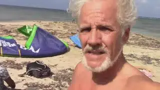 Kiteboarding a new spot Barracks School, Falmouth, Trelawny, Jamaica