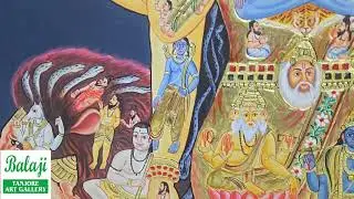 Durga antique tanjore painting | Balaji Tanjore Art Gallery 