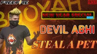 Free Fire LIVE 🔥|Steal a pet GIVEAWAY 🎁|Join Fast !!!. LEADERBORD TOP