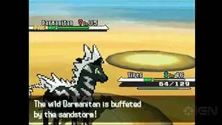 Pokemon Black: How to catch Zen Mode Darmanitan Gameplay