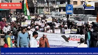A silent peace march was organized in Kargil on Saturday under the banner of (KDA) the core demands