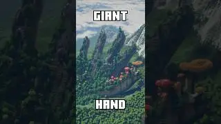 Minecraft: Enchanted Forest on a GIANT HAND Timelapse Tutorial #minecraft #shorts #minecraftshorts