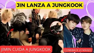 LO QUE JIMIN HIZO CUANDO JIN TIRÓ A JUNGKOOK AL SOFÁ TE SORPRENDERÁ💜