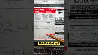$90,000 dealer markup on a 2023 Ford Raptor R #fordraptor #carshopping #cardealership
