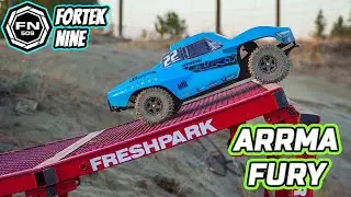 Arrma Fury Unboxing First bash and Track