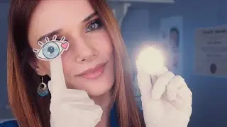 ASMR UNPREDICTABLE Cranial Nerve Exam , Eye Exam , Light Tests , Soft Spoken Medical Role Play