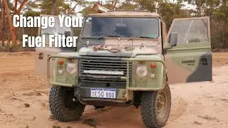 Как заменить топливный фильтр на Land Rover Perentie/Land Rover County