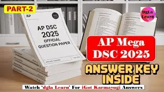 AP DSC 2025 Official Question Paper & Answer Key P-2 🔍 | TGT-HINDI-VH
