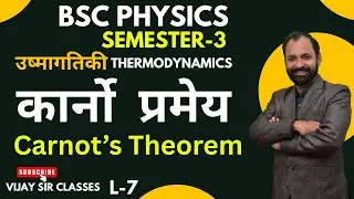 Carnot,s Theorem ( कार्नो  प्रमेय )  | Bsc Physics Semester-3 L-7