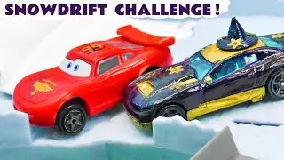 Сможет ли Молния Маккуин выиграть соревнование Funlings Snowdrift Challenge?