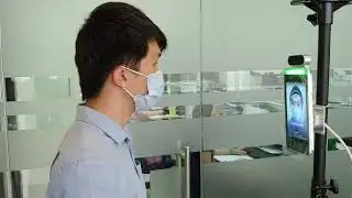 AFR8800Tx Face Recognition with Mask and Fever Detection Test Video