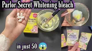 Parlor secret Whitening Bleach At home in just Rs50 😱||Eid special||#bleach #skinwhitening