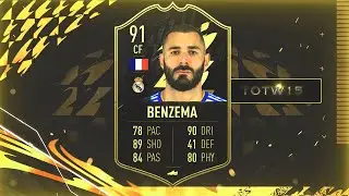 💥 91 Karim Benzema 💥 👏🏼TOTW15 👏🏼  ⚽️ FIFA 22 Ultimate Team ⚽️