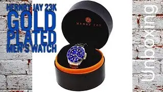 Henry Jay 23k Gold Plated Men's Watch Unboxing