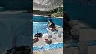How to install glass mosaic tile for swimming pool