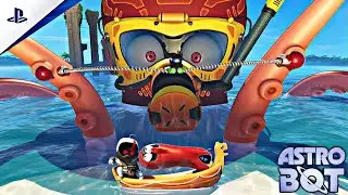 Astro Bot Gameplay - Wako Tako Boss Fight | PS5