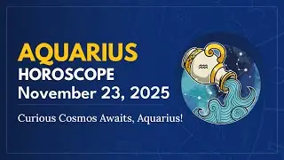 Daily AQUARIUS Horoscope (November 23, 2025) ♒️ 🌟 Curious Cosmos Awaits, Aquarius!