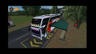Nyobain game mobile bus simulator versi dulu aku pas saya masih SD dulu