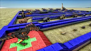 REAPER KING EPIC DEATHRUN | ARK DINO DEATHRUN