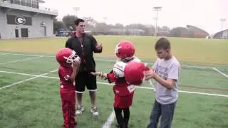 Aaron Murray, UGA Quarterback Volunteers at Extra Special People, Athens, GA & Watkinsville, GA