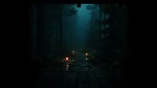 Rain Under a Winter Sky 🌧 (No Ads) | Peaceful Night Sound