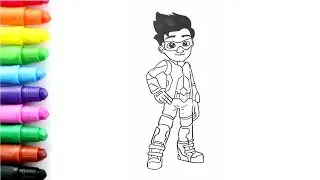 How To Draw Ejen Ali Step by Step