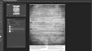 Use photoshop to make PDF document look scanned or printed