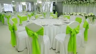 Decorul Sălii de Nuntă: Nuanțe de Verde I Декор Свадебного Зала: Салатовые Тона