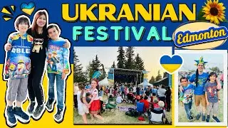 🇺🇦Throwback Ukrainian Festival in Edmonton | The music was so awesome, mom and daughter were danc...