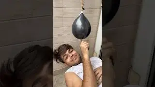 Balloon cutting challenge 🥶