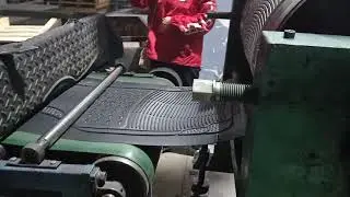 Calendering die car mat